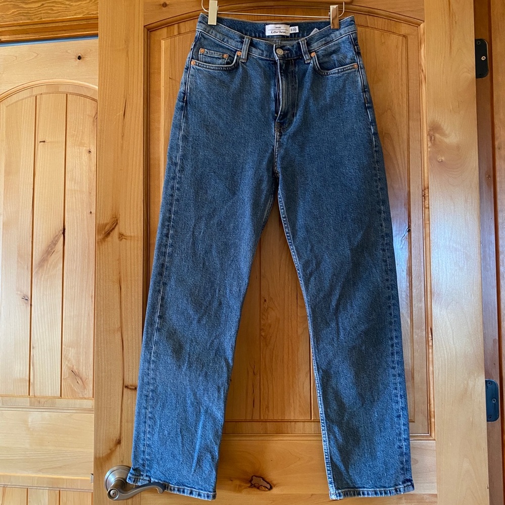 & other stories Favourite Cut Jeans Mid Blue Size 26